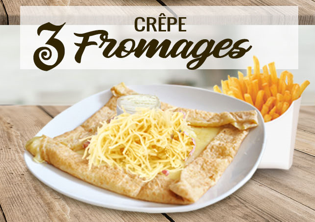 CREPE 3 FROMAGES