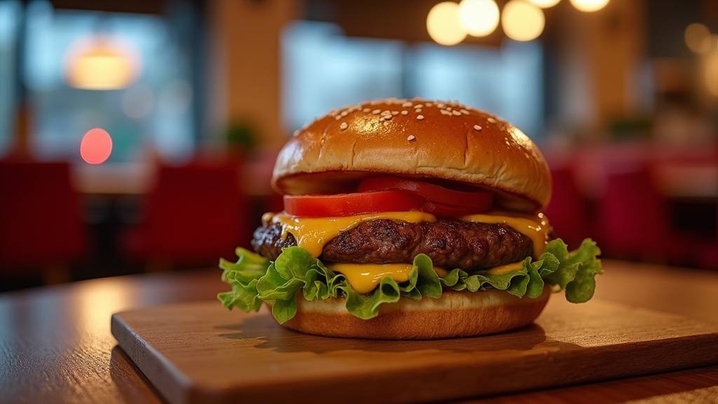 Burgers artisanaux servis dans un restaurant de Soisy-sur-Seine