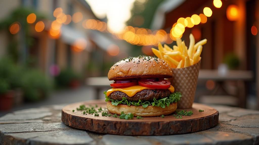 Burgers Barlou Burger by Seth Gueko - présentation artistique des plats signature