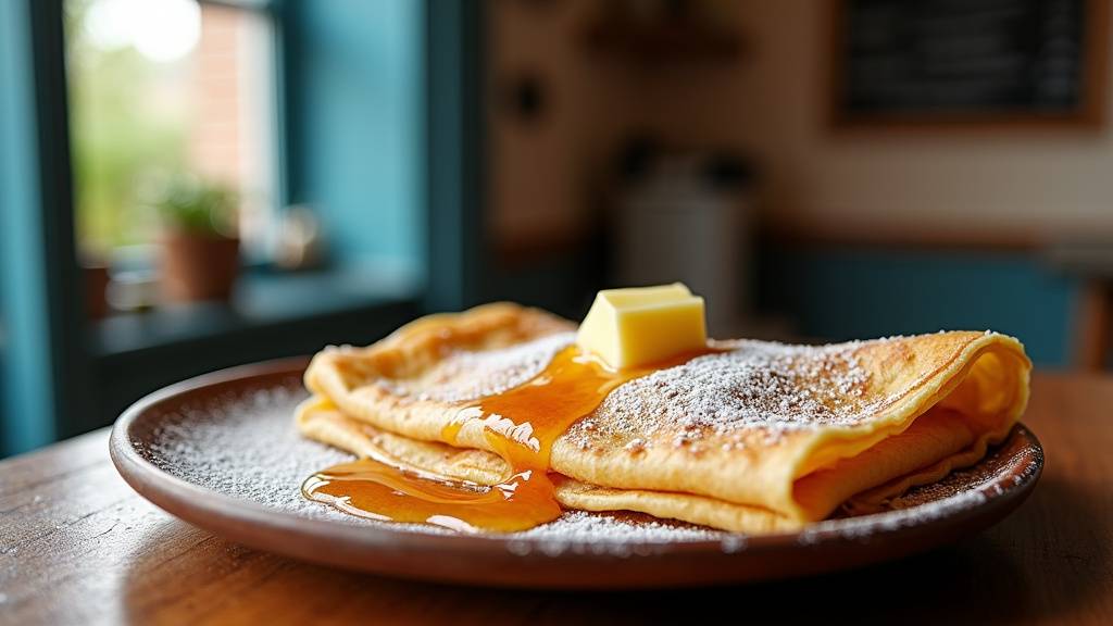 Terrasse animée d'une crêperie à Roissy-en-France