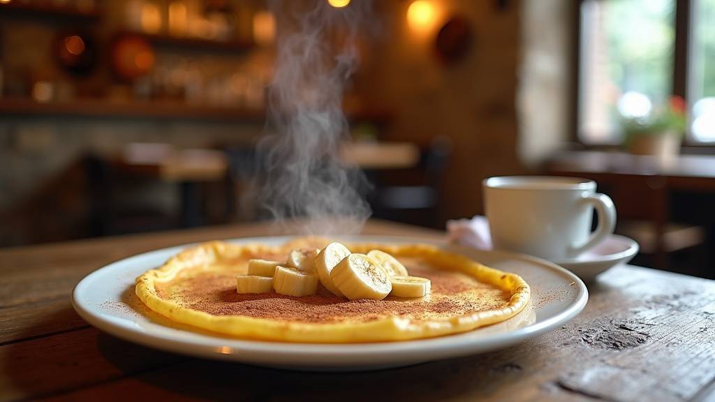 Intérieur de la Crêperie de Grigny - fournil traditionnel en arrière-plan