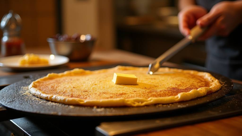 Crêpes sucrées et salées présentées artistiquement dans une crêperie de Ris-Orangis