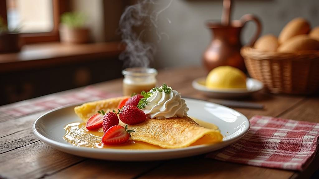 Crêperie animée à Viry-Châtillon avec clients dégustant des crêpes sucrées et salées