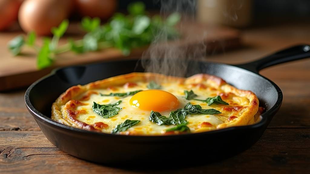 Crêpes salées garnies de poulet au curry avec des légumes colorés