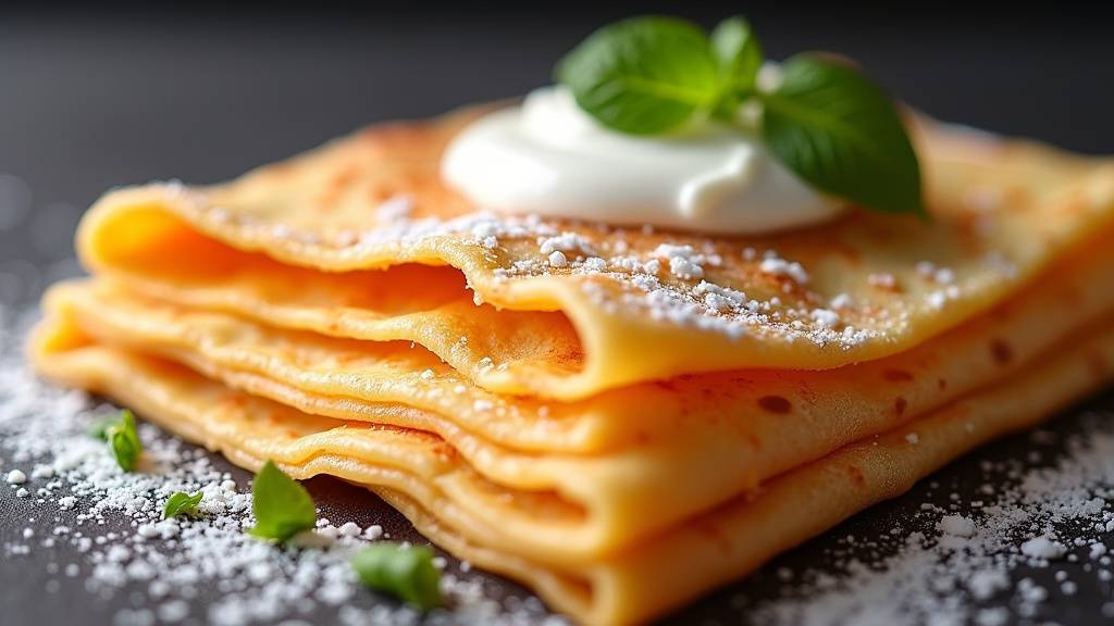 Assortiment de crêpes salées savoureuses dans une crêperie de Ris-Orangis
