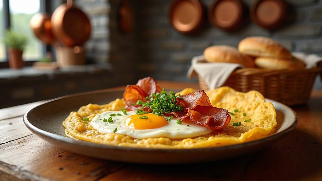 Crêperie authentique à Saint-Germain-lès-Corbeil avec une belle galette complète fumante