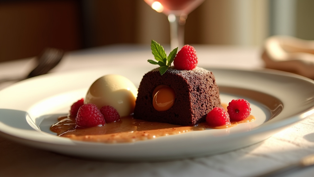 Bûches de Noël élaborées avec des décorations artistiques