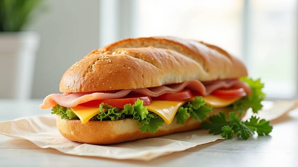 Interface de l'application Uber Eats pour commander des sandwichs à Corbeil-Essonnes