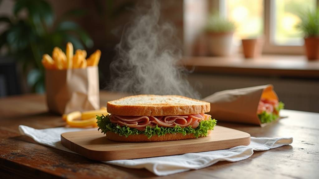 Sandwichs livrés à Soisy-sur-Seine - plat préparé et emballé