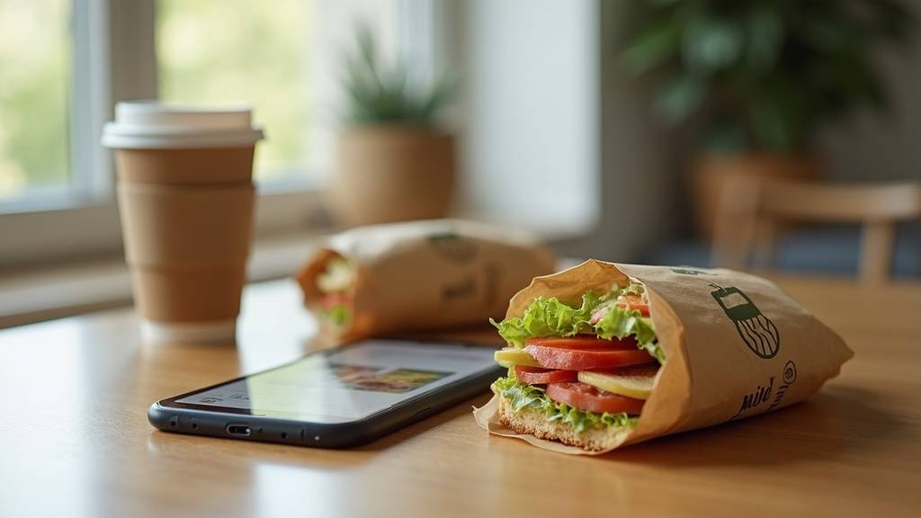 Application de livraison de sandwich à Tigery - Interface utilisateur