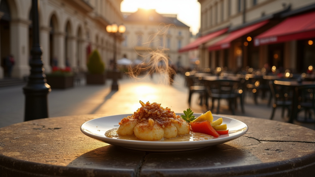 Intérieur chaleureux d'un restaurant nancéien avec des boiseries et une décoration soignée