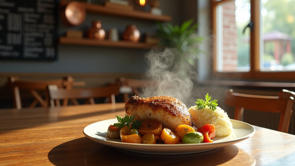 Vue aérienne de Courcouronnes montrant les différents quartiers avec des repères de restaurants