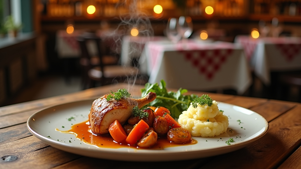 Vue d'une cantine scolaire bien organisée à Saint-Germain-lès-Corbeil
