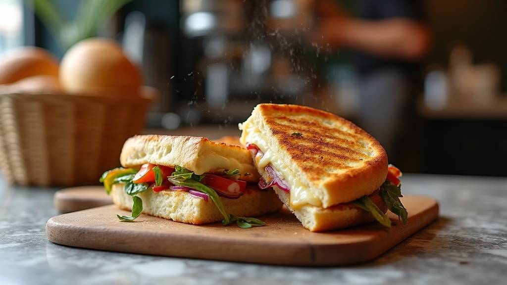 Dégustation de paninis variés dans une boulangerie d'Évry