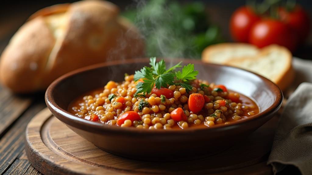 Portion contrôlée de plat du jour dans une assiette de taille appropriée