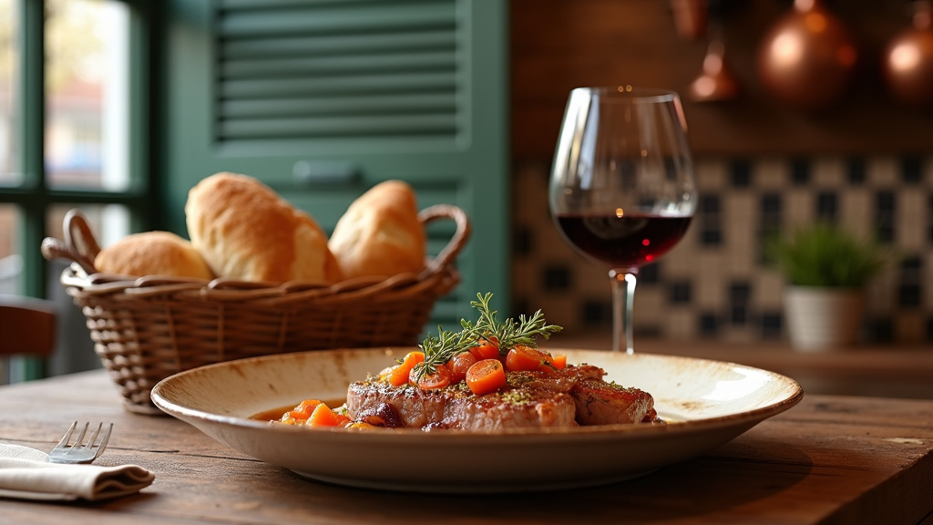 Intérieur chaleureux du restaurant L'Envolée à Viry-Châtillon