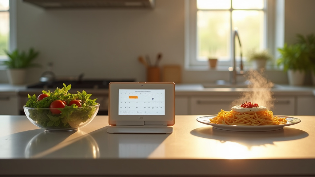 Écran du Monsieur Cuisine Smart affichant une recette de soupe