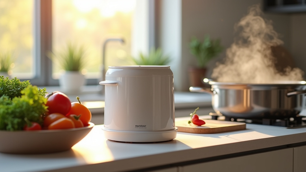 Robot Monsieur Cuisine Smart en action dans une cuisine moderne