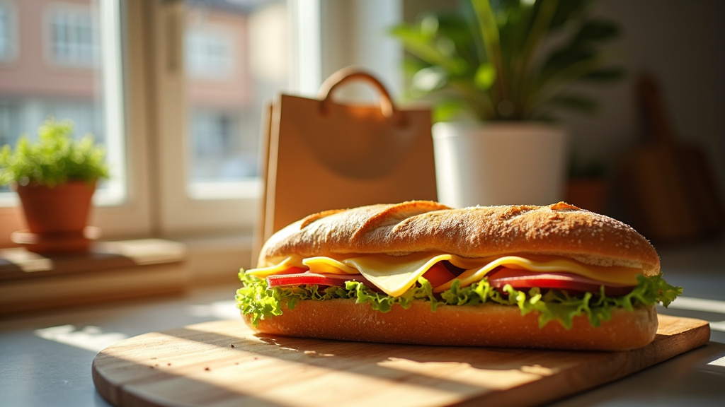 Sandwich caribéen servi par O'SANDWICH CARIBBEAN - Poulet jerk avec légumes grillés