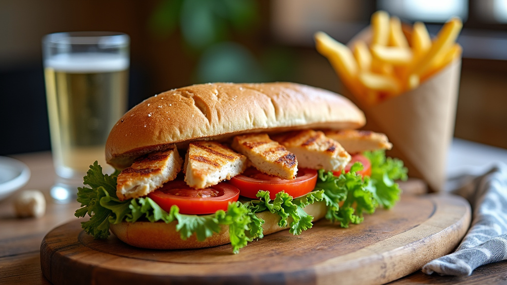 Intérieur de l'un des meilleurs restaurants de sandwichs à Courcouronnes