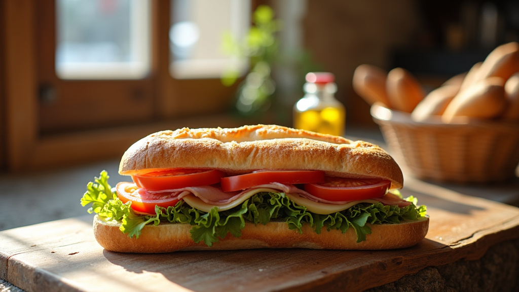 Vue de l'intérieur d'un restaurant de sandwichs à Courcouronnes