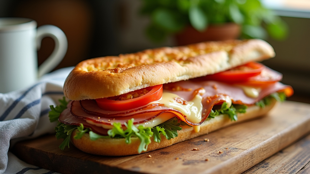 Sandwichs artisanaux servis dans un restaurant de Soisy-sur-Seine