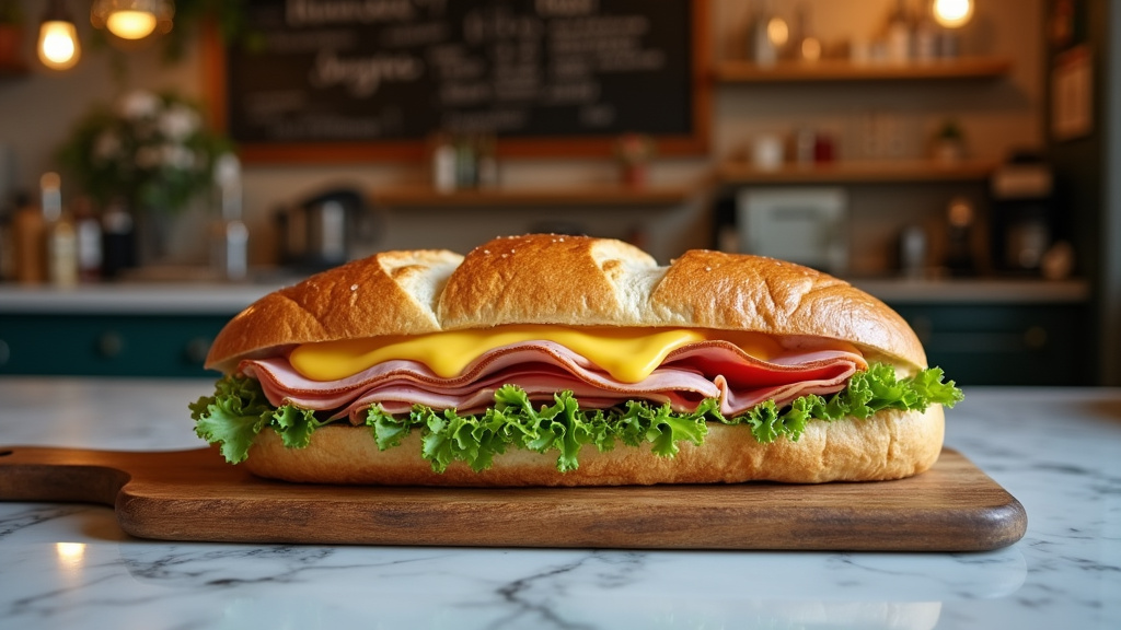 Terrasse d'un café-restaurant à Tigery avec des tables disposées pour déguster des sandwichs