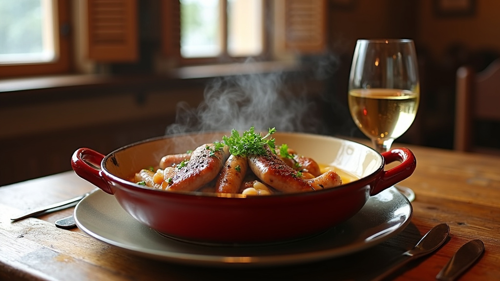 Table mise avec des plats gastronomiques alsaciens