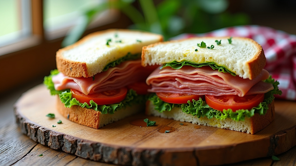 Sandwichs préparés frais dans une boulangerie artisanale