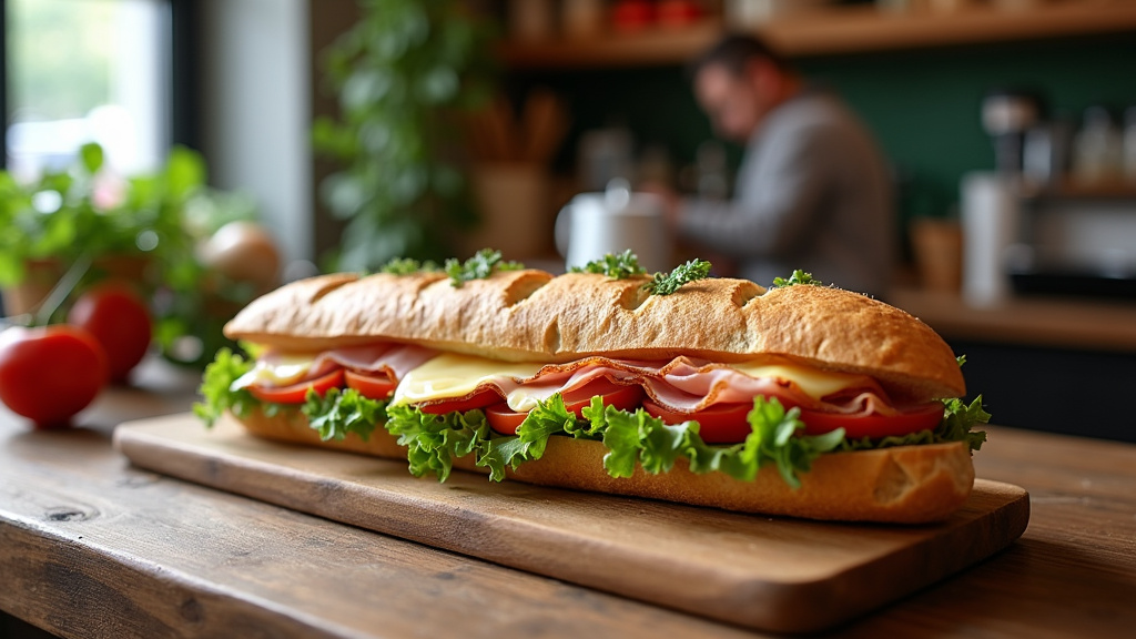 Sélection de sandwichs artisanaux à Ormoy - présentation appétissante