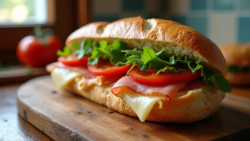 Crêpes salées personnalisées avec divers ingrédients frais sur plateau en bois