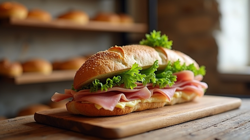 Sélection de sandwichs artisanaux au Coudray-Montceaux