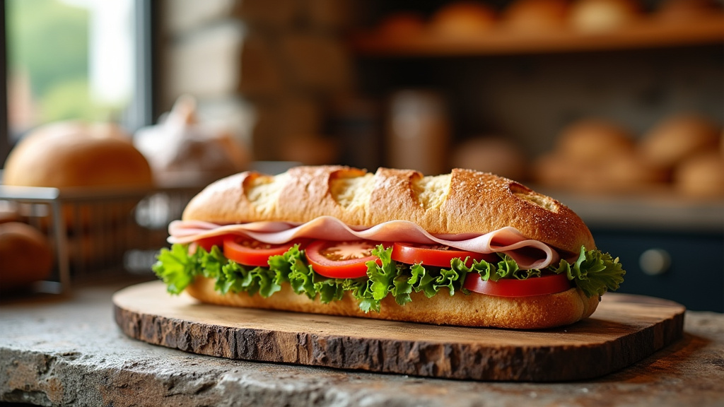 Sandwichs artisanaux dans une boulangerie de Mennecy