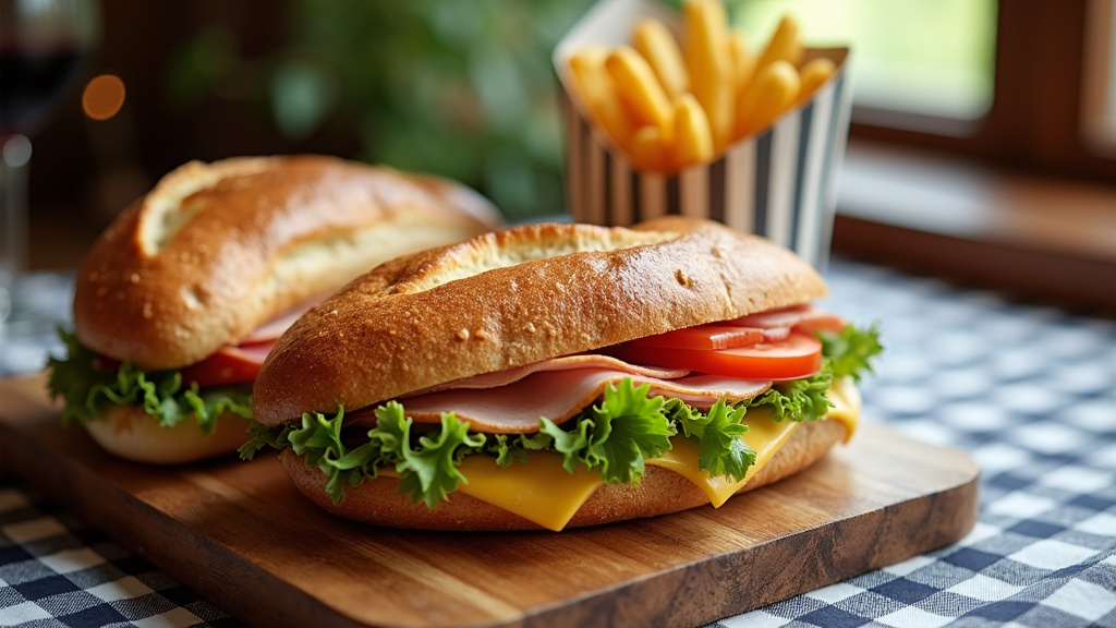 Sélection de sandwiches gourmands dans une sandwicherie de Mennecy