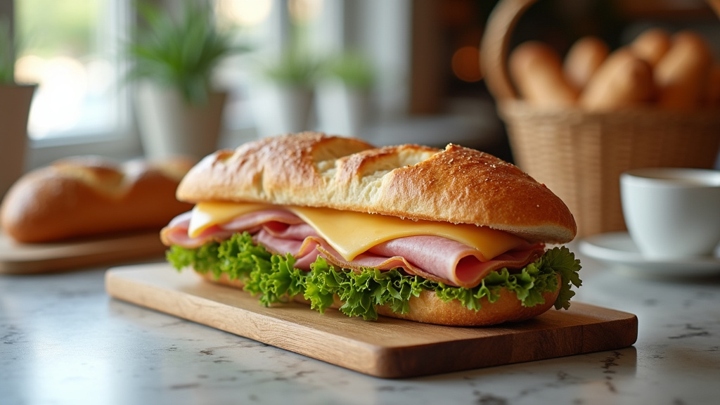 Sélection de sandwichs artisanaux à Ris-Orangis - vue du comptoir