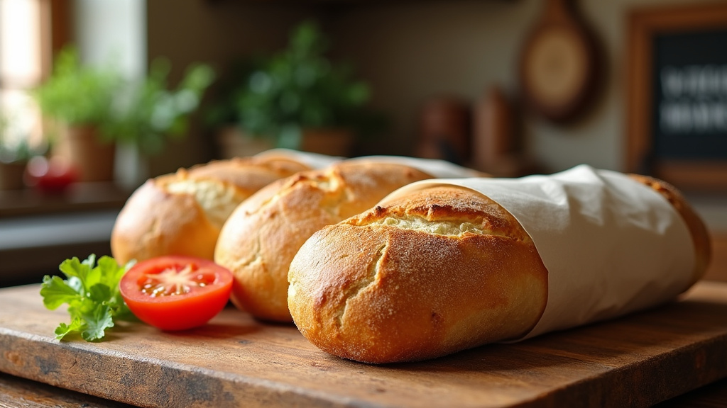 Boulangerie artisanale L'Atelier d'Étiolles avec présentation de pains faits maison