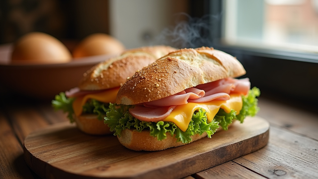 Service de livraison de sandwichs à domicile avec emballage soigné