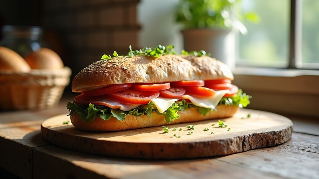 Sélection de sandwiches gourmands dans une boutique à Tigery