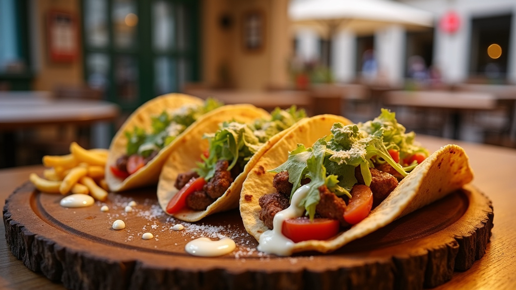 Livraison de tacos par drone dans une rue de Mennecy