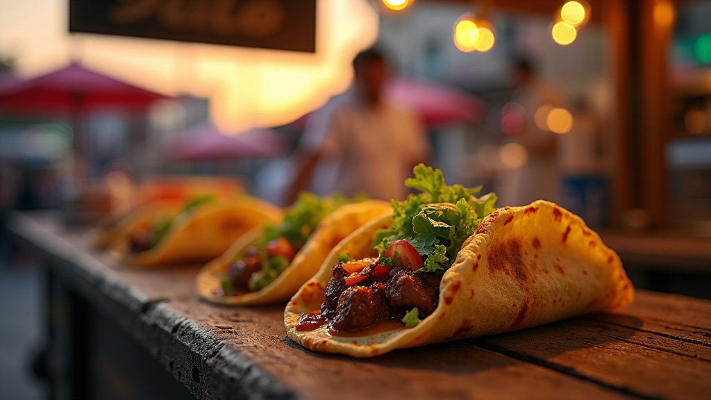 Tacos savoureux servis dans un restaurant de Saint-Germain-lès-Corbeil