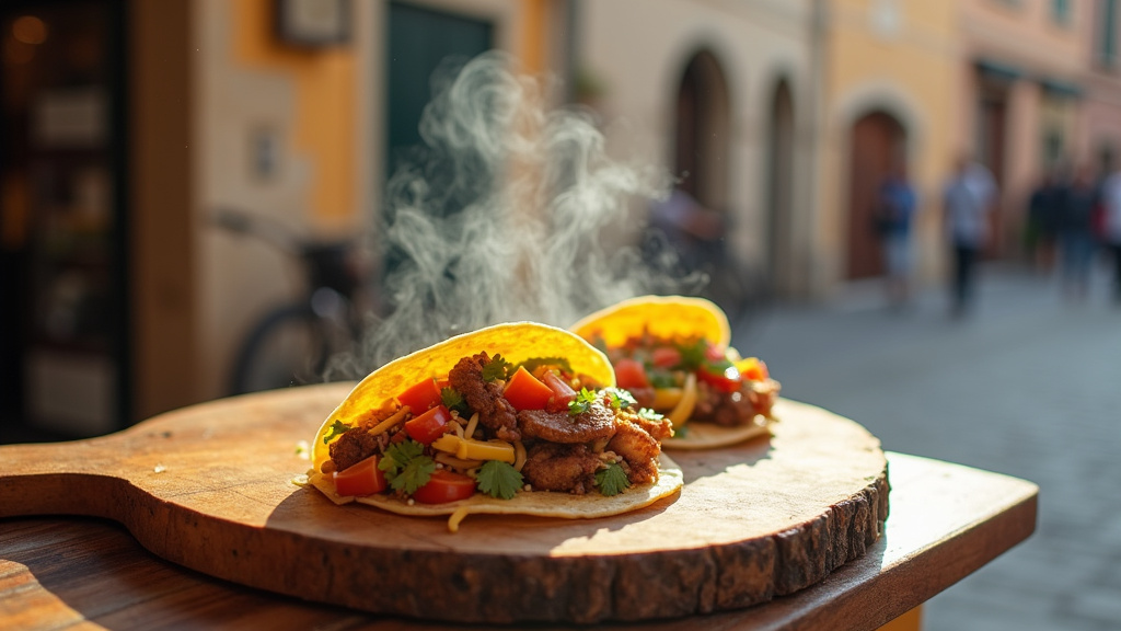 Livraison de tacos dans une zone résidentielle du Coudray-Montceaux