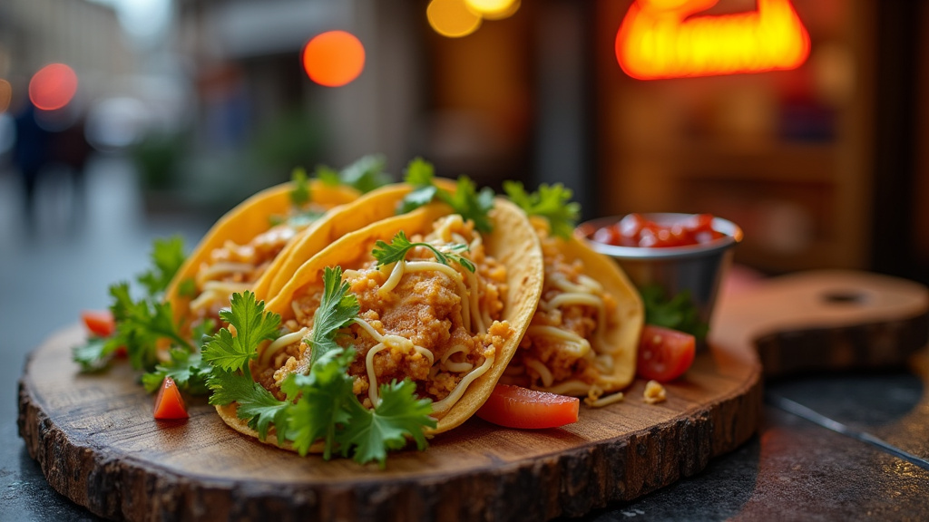 Composition détaillée d'un French taco avec choix multiples de viandes et sauces