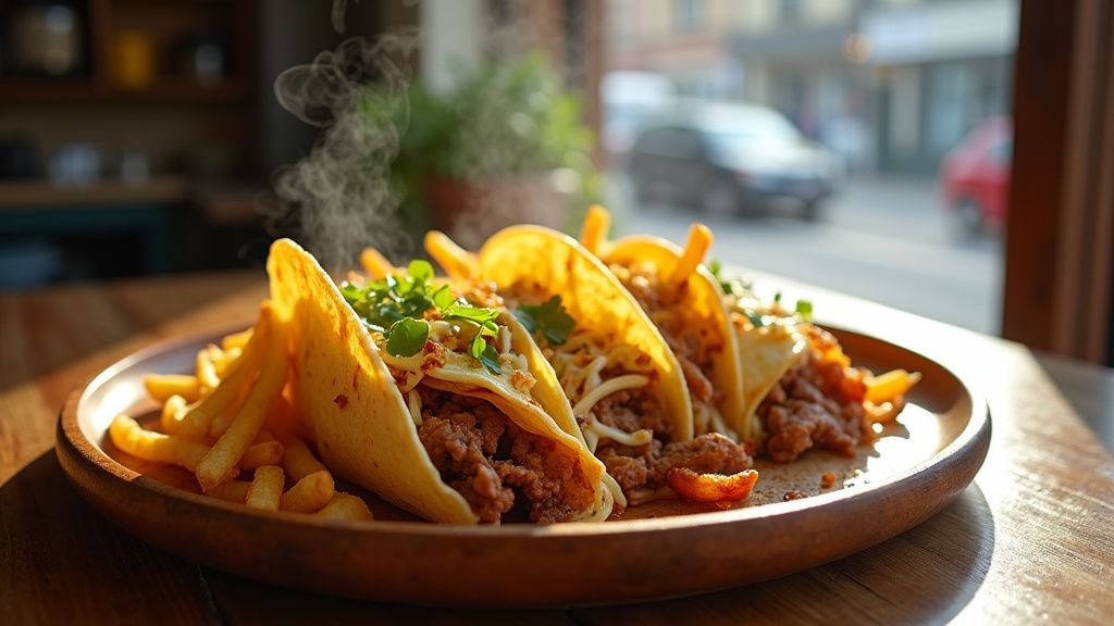 Intérieur de l'enseigne O'Tacos à Villabé - comptoir de commande et préparation en open kitchen